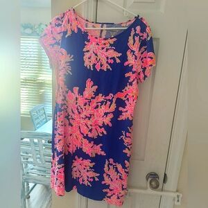 LILLY PULITZER Marlowe  Electric Shirt Dress  never worn nwot sz large $128 reta